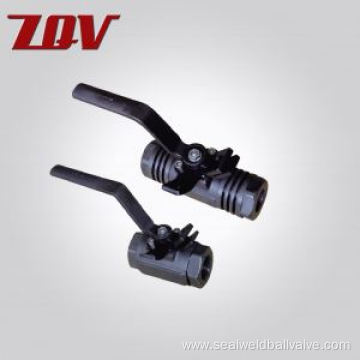 Three-piece Threaded Forged Steel Floating Ball Valve